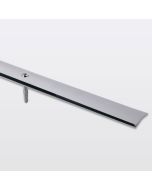 Perfil de unión curvo acero inoxidable 93 cm cromado