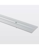 Perfil de unión curvo aluminio 93 x 6 cm cromo mate