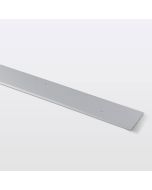 Perfil de unión curvo aluminio 93 x 10 cm cromo mate