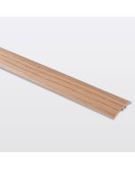 Perfil de unión plano aluminio "decor245" 93 x 3,7 cm madera