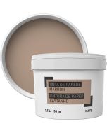 Pintura para paredes marrón 2,5 l