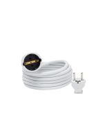 Prolongador de cable h05vv-f blanco 3 x 1,5 mm² 3 m