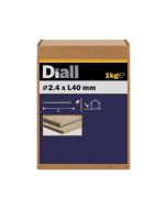 Clavo cabeza plana 2,4x40 mm diall 1 kg