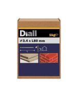 Clavo para mampostería 3,4x80 mm diall 1 kg