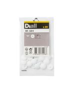 Tapa de tornillos blanco diall 20 uds