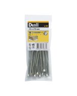 20 Tornillos para madera INOX 5x70 mm Diall