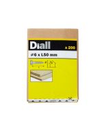 200 Tornillos barraqueros HEX 6x50  mm Diall
