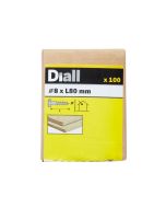 100 Tornillos barraqueros HEX 8x80  mm Diall