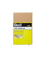 50 Tornillos barraqueros HEX 8x140  mm Diall