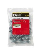 50 Tornillos para techos de acero 5,5x60 mm