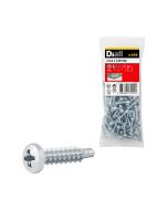 100 Tornillos autoperforantes de acero 4,2x19 mm Diall