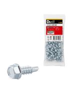 100 Tornillos autoperforantes cabeza hexagonal 4,2x16 mm Diall