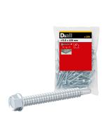 100 Tornillos autoperforantes cabeza hexagonal 5,5x50 mm Diall
