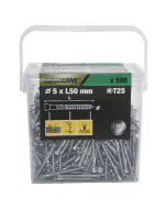 500 Tornillos Torx para tarimas de acero 5x50 mm