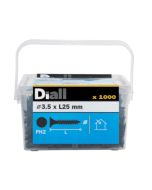 Tornillo para yeso PH2 3,5x25 mm Diall 1000 uds