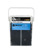 Tornillo para yeso acero negro 3,5x45 mm 1000 uds