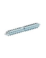 Pack 5 espigas roscadas de acero galvanizado diall 60 x ø 8 mm