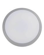 Aplique led estanco sanbo 20 w ip65 30 cm gris