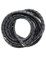 Tubo organizador de cables 2,5 m negro