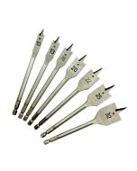 Juego 7 brocas planas para madera Universal Fit