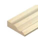 Moldura de madera de pino 240 x 3,8 x 0,9 cm