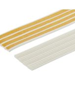 Burlete caucho perfil e 3,8 mm x 24 m diall blanco