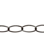 Cadena decorativa acero negro 6 mm x 1,5 m
