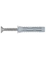Pack 50 tacos multimaterial con tornillo diall 5 x 25 mm