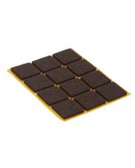 Deslizador fieltro adhesivo 24x24 mm diall 12 uds