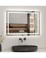 Aica espejo de baño LED 80 x 60 cm, antivaho, brillo regulable