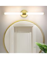 Nettlife lámpara de pared para baño LED dorado 60x12