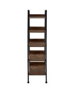 Estantería estilo industrial 5 baldas 35,5x31,5x170,5cm, madera oscura