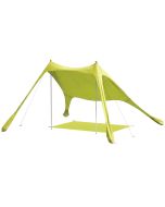 Toldo de playa 208x200x200 cm aluminio, poliéster color verde Outsunny