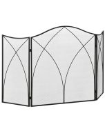 Salvachispas plegable 108x24x76 cm metal Homcom, hogar - climatización