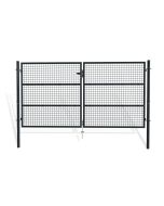 Puerta batiente de malla metálica 3m oLGa a.150cm gris
