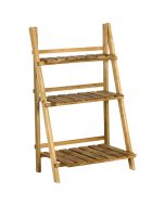 Estantería para planta 60x37x93 cm madera de abeto color marrón Outsunny