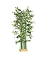 Planta artificial 35x10x180 cm poliéster, bambú, madera de pino color verde