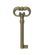 Llave clasica provenzal oro viejo l75 larga. Caña 45mm.