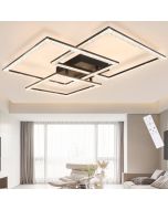 Nettlife lámpara de techo LED negra lámpara de  75 cm lámpara de interior