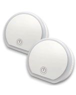 2x luz nocturna LED cálida 3000k, puerto usb, tipo c 12w