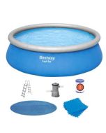 Piscina desmontable autoportante Bestway fast set  ø457x122 cm depuradora d