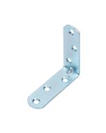 Escuadra con nervio puntas redondas 80 x 80 x 19 mm