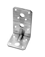 Escuadra de ensamblaje con nervio caras desiguales 90 x 50 x 80 mm