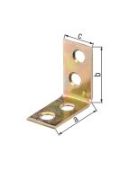 Escuadra de silla caras iguales 25 x 25 x 14 mm
