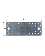 Pletina de ensamblaje 55 x 135 mm inox