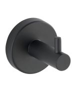 Percha de un gancho de acero inoxidable Bosio negro