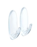 Percha transparente 2 uds.