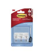 Ganchos adhesivos transparentes (3uds) 3M
