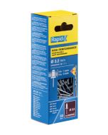 Remaches ø3.2x6mm aluminio con broca 50 uds