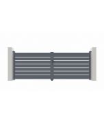 Puerta batiente de aluminio 4m vogel h.140cm